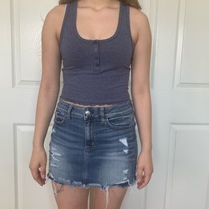 jean skirt